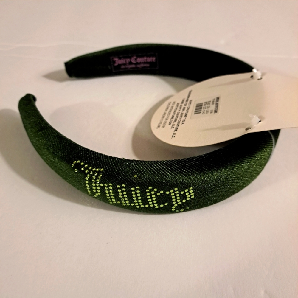 Juicy Couture Green Thick Headband New